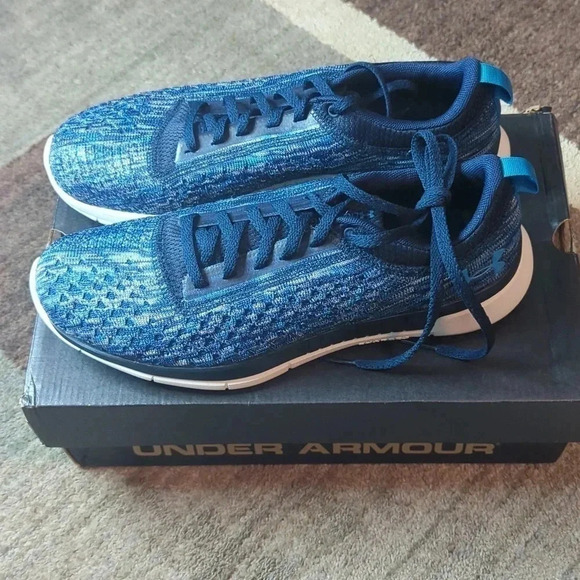Under Armour MEN'S TRAINERS  LIGHTNING 2 DARK BLUE Size 8 - Picture 4 of 4